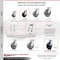 Service Caster 5 Inch Kingpinless Polyolefin Wheel Caster Brakes 2 Swivel Locks SCC, 4PK SCC-KP30S520-POR-SLB-BSL-2-SLB-2 - alternate 2